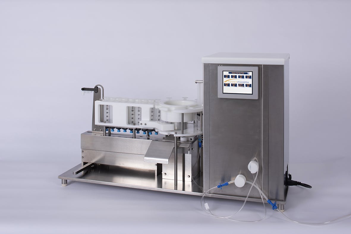 automatic syringe filling machines and peristaltic pumps.